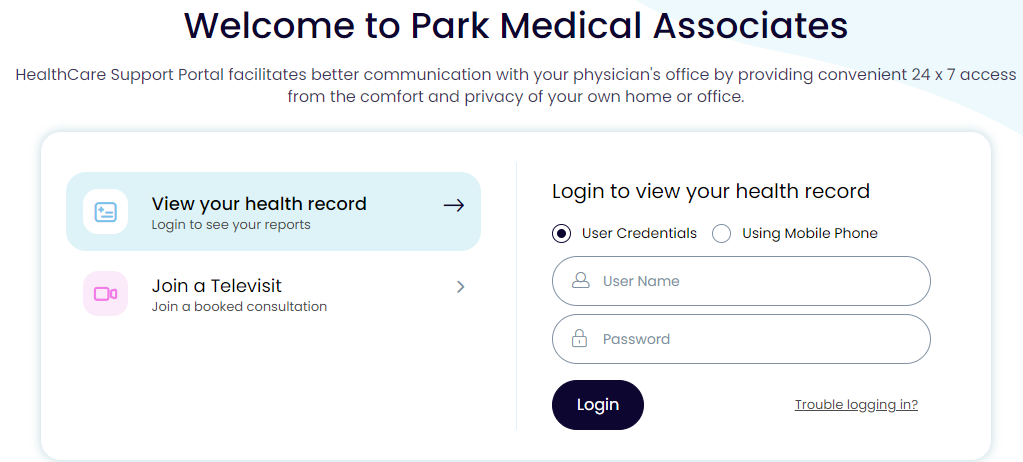 Park Medical Group Patient Portal Login – parkmedical.net